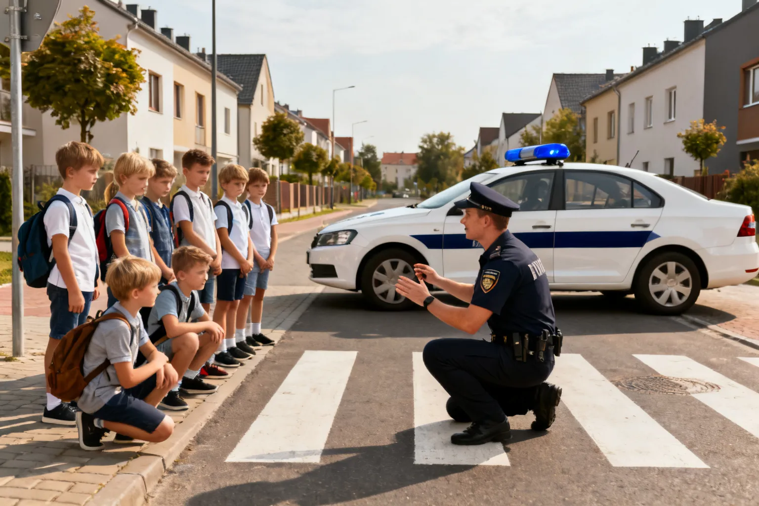 Policjanci przeprowadzili zajęcia o bezpieczeństwie dla uczniów na Ślusarskiej
