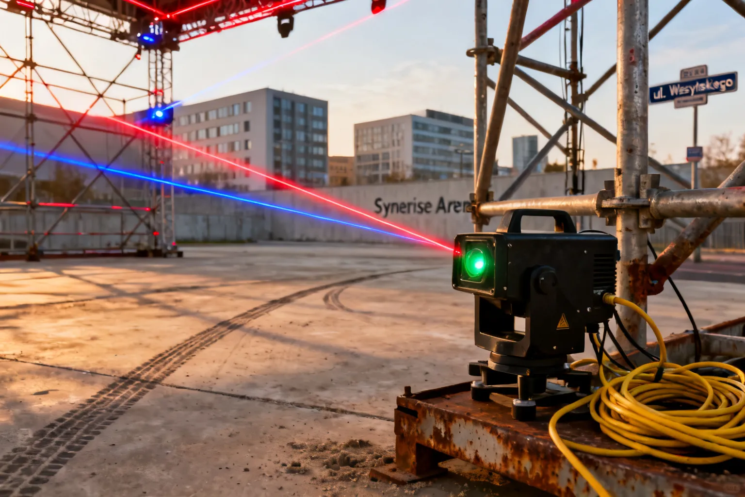 Lord of Lasers Wisła Kraków — widowisko laserowe na Synerise Arenie