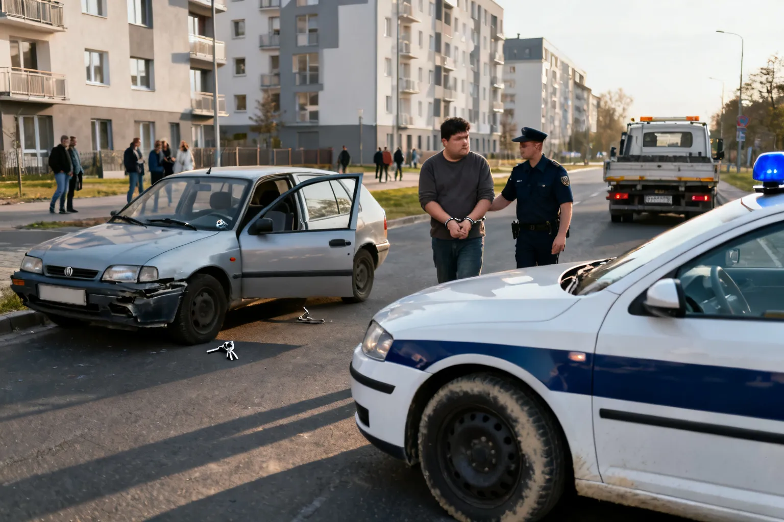 Pościg w Krakowie: zatrzymano 38-latka z ponad 2 promilami