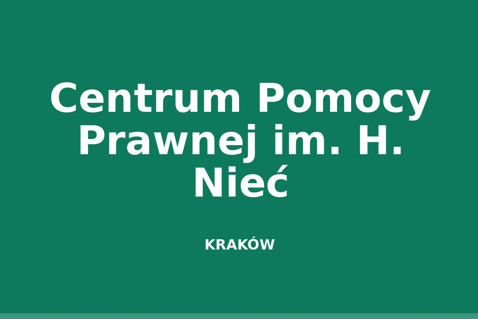 Centrum Pomocy Prawnej im. H. Nieć