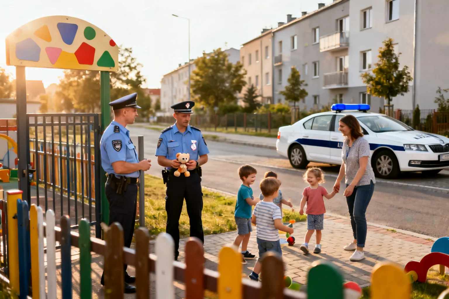 Policjanci z Komisariatu II odwiedzili przedszkole Niezapominajka