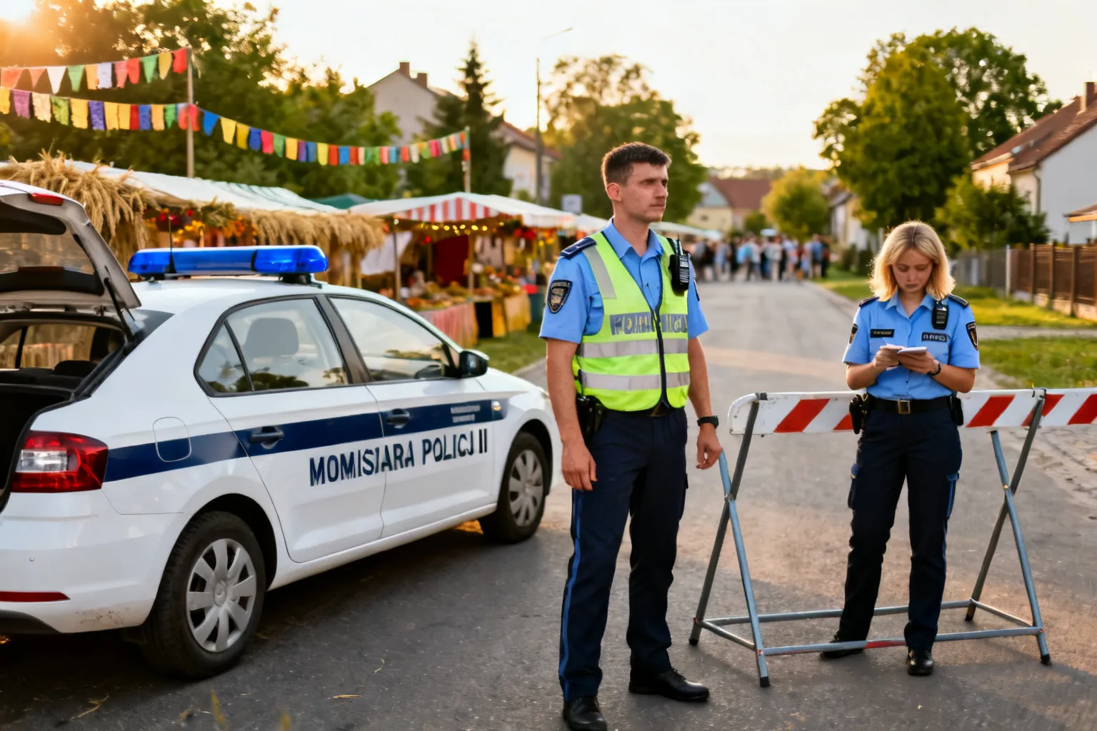 Policjanci z Komisariatu Policji III zabezpieczali dożynki w Witkowicach