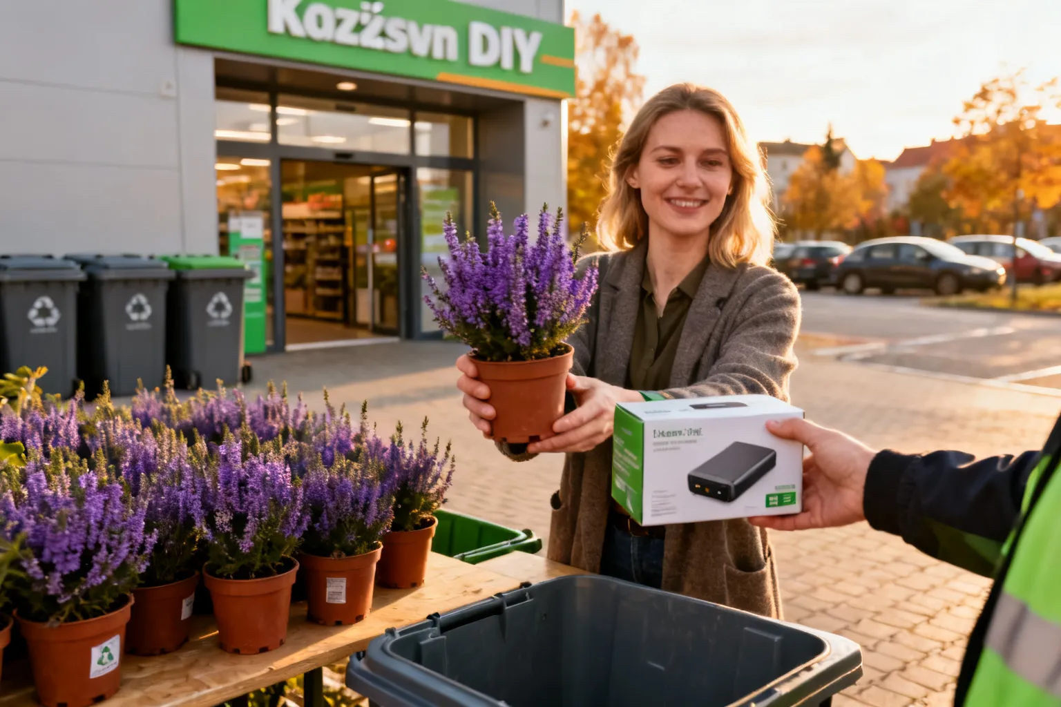 Castorama kwiaty za elektrograty Kraków — wrzosy za elektroodpady 17–19 września