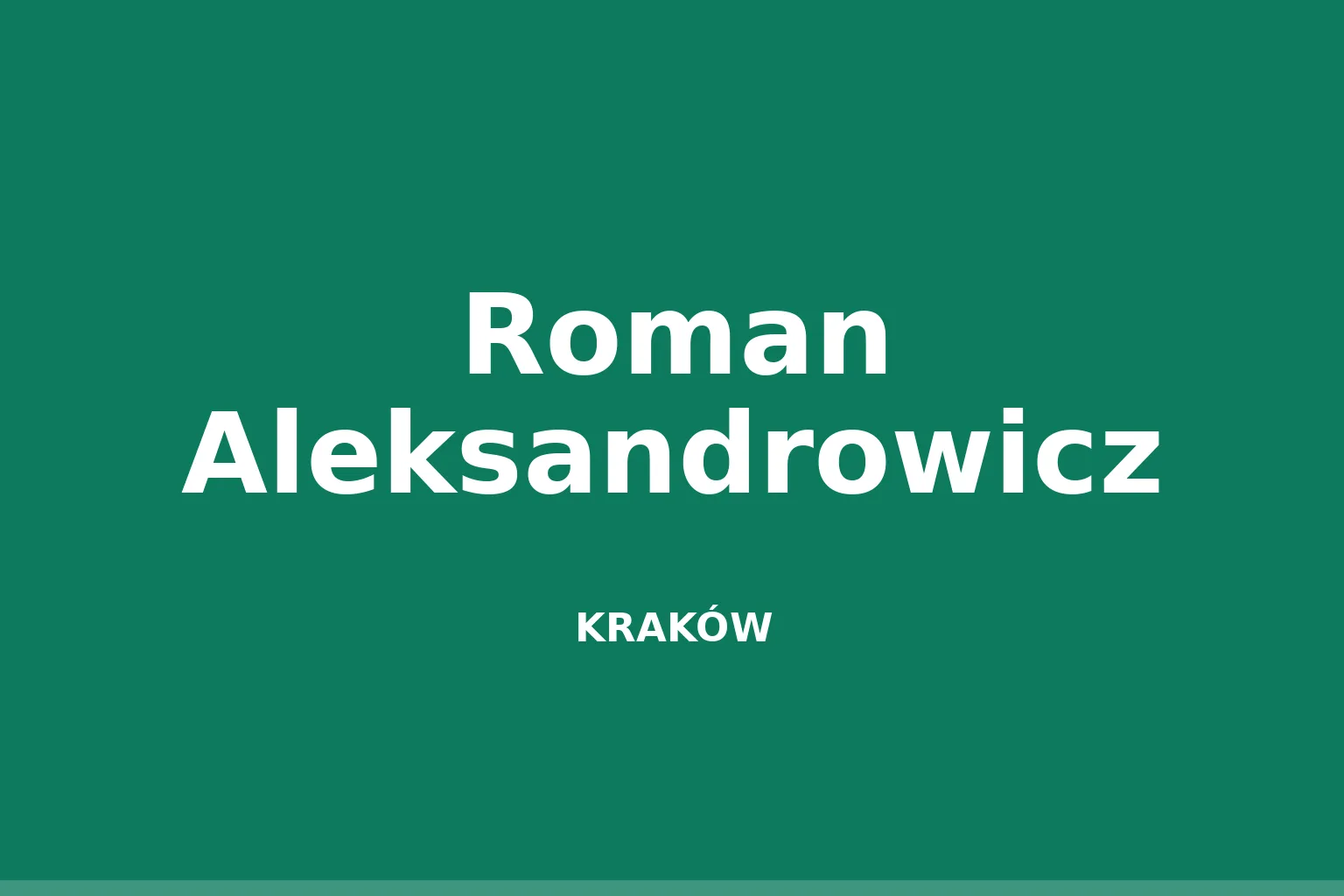 Roman Aleksandrowicz