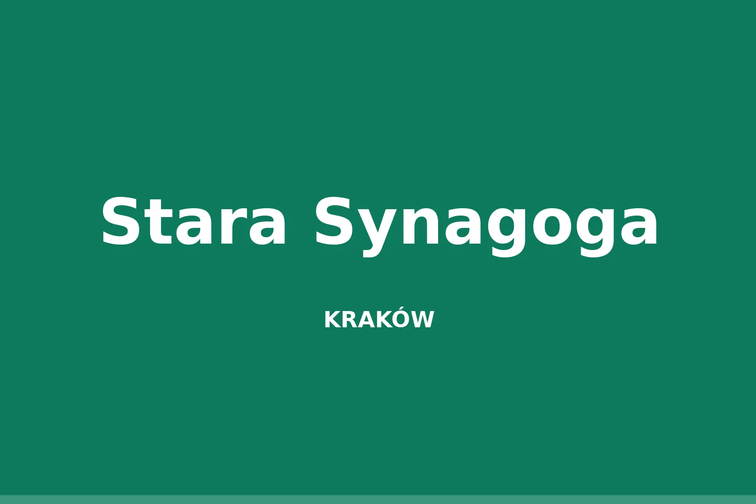 Stara Synagoga