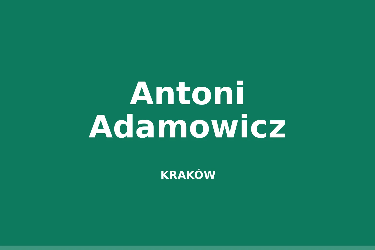Antoni Adamowicz
