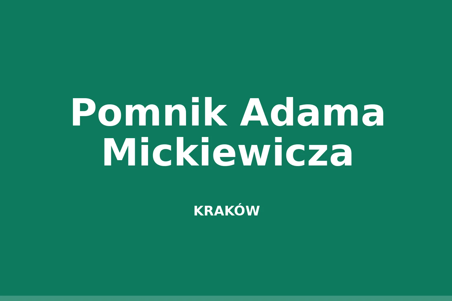 Pomnik Adama Mickiewicza