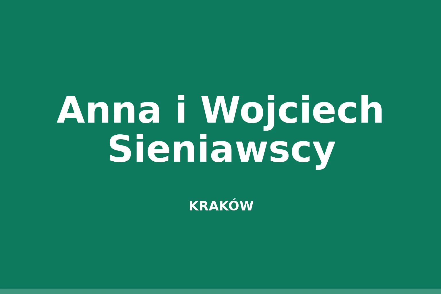 Anna i Wojciech Sieniawscy