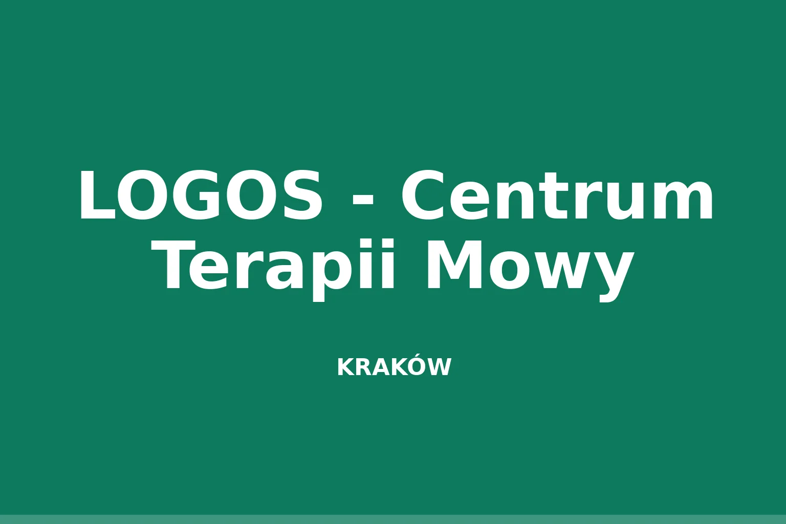 LOGOS - Centrum Terapii Mowy