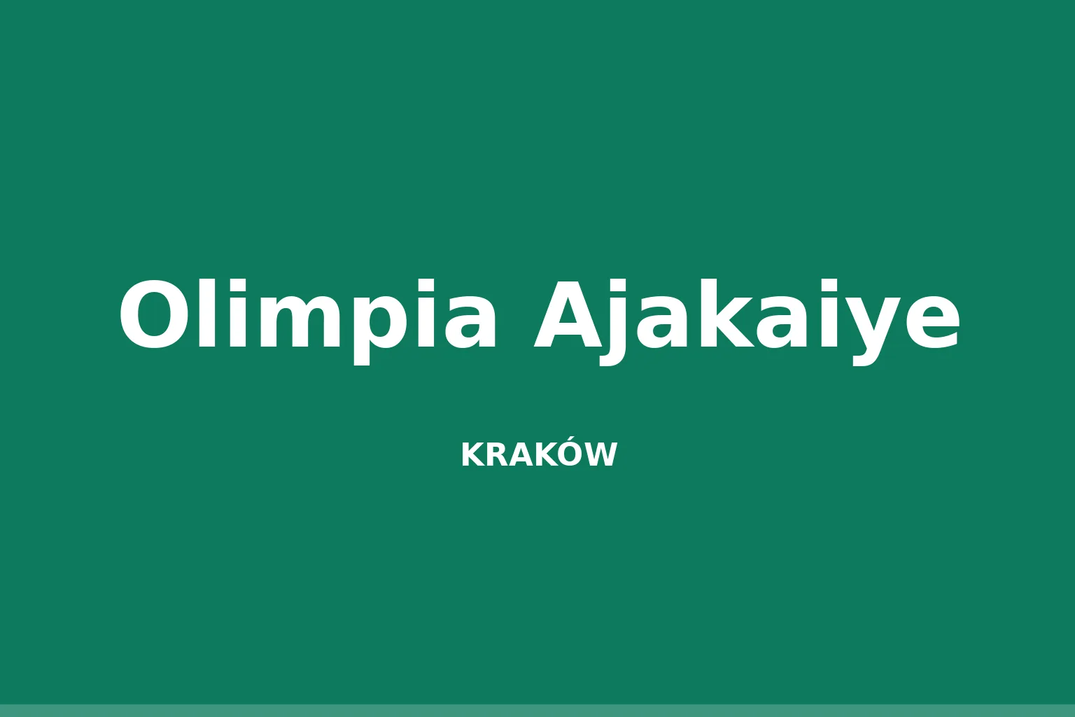 Olimpia Ajakaiye