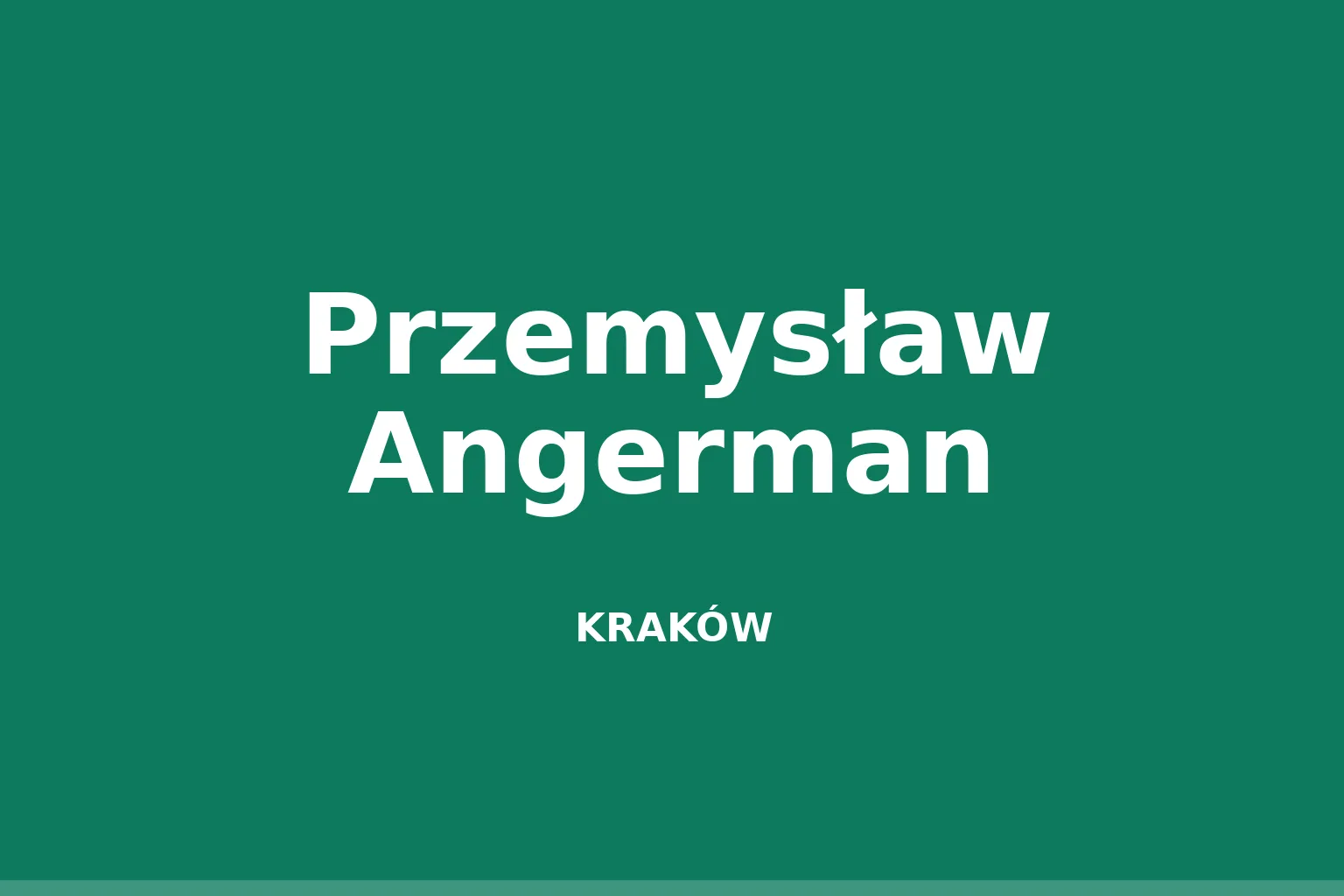 Przemysław Angerman