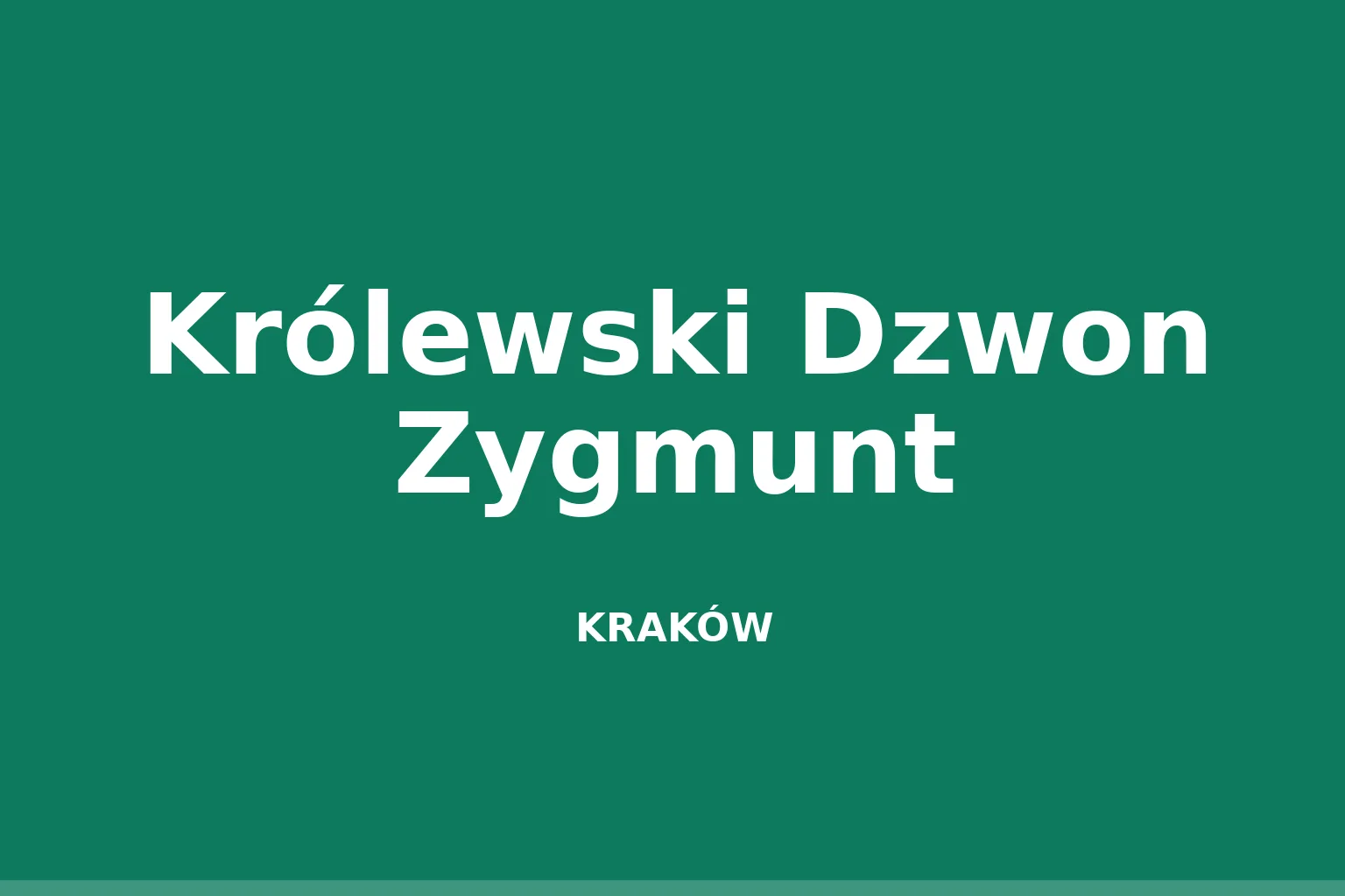 Królewski Dzwon Zygmunt